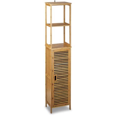 Mueble de baño de bambú 5 niveles 170 cm 130000277