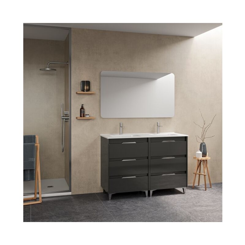 

Mueble de baño de pie 120 cm Minnesota Antracita con lavabo | Standard - 120 cm - Antracite
