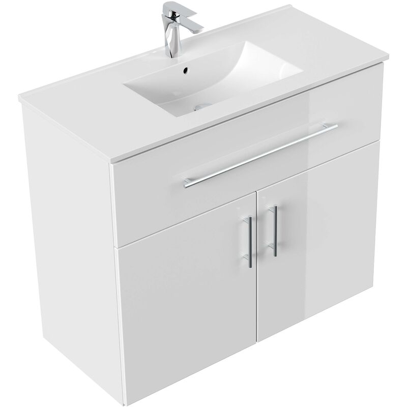 

Mueble de baño Domino 1000 blanco brillante