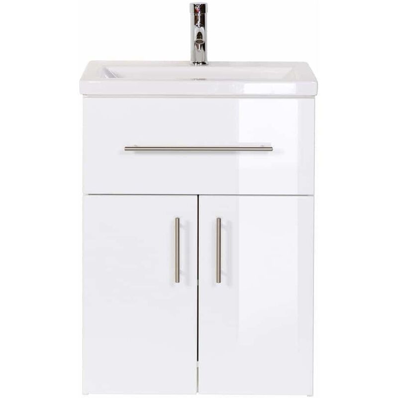 

Mueble de baño Domino SlimLine Blanco brillante muebles de baño de pie