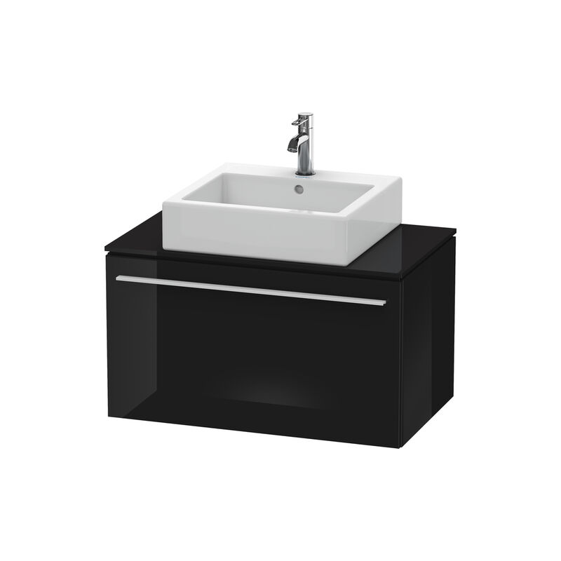 

Mueble de baño Duravit X-Large para consola 6501, 1 cajón, 800 mm, Color (frente/cuerpo): Laca negra de alto brillo - XL650104040