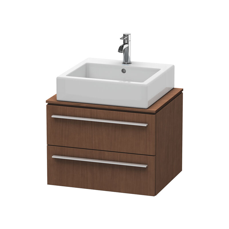 

Mueble de baño Duravit X-Large para consola 6510, 2 cajones, 600 mm, Color (frente/cuerpo): Chapa de madera auténtica de nogal americano - XL651001313