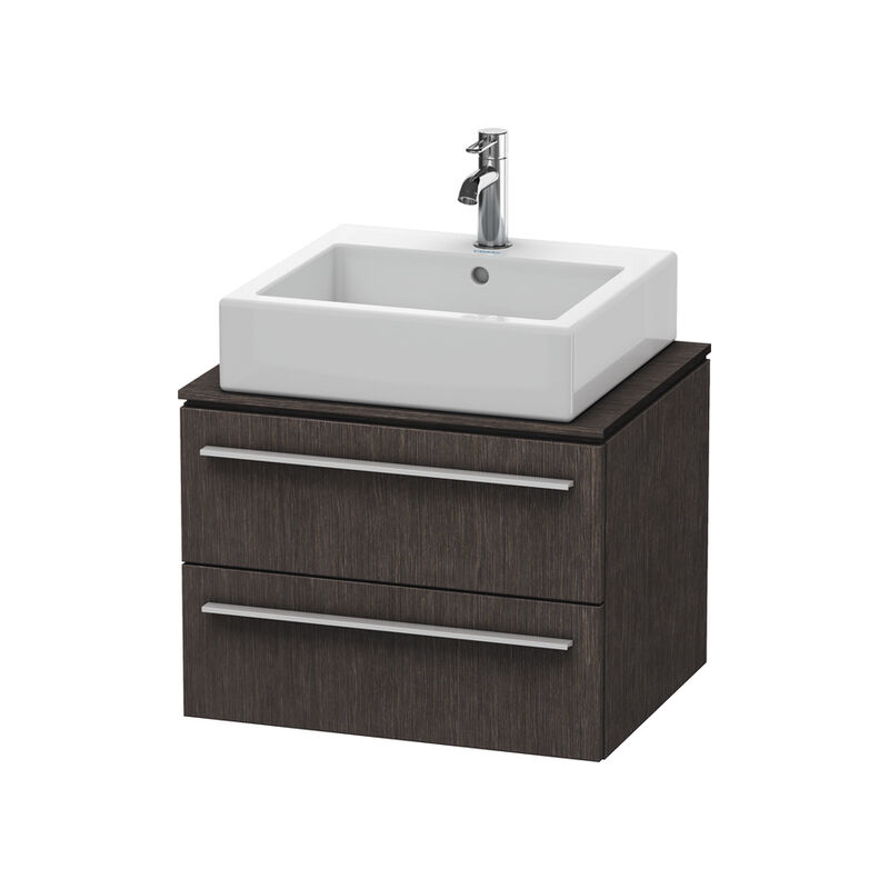 

Mueble de baño Duravit X-Large para consola 6510, 2 cajones, 600 mm, Color (frente/cuerpo): roble oscuro cepillado chapa de madera auténtica