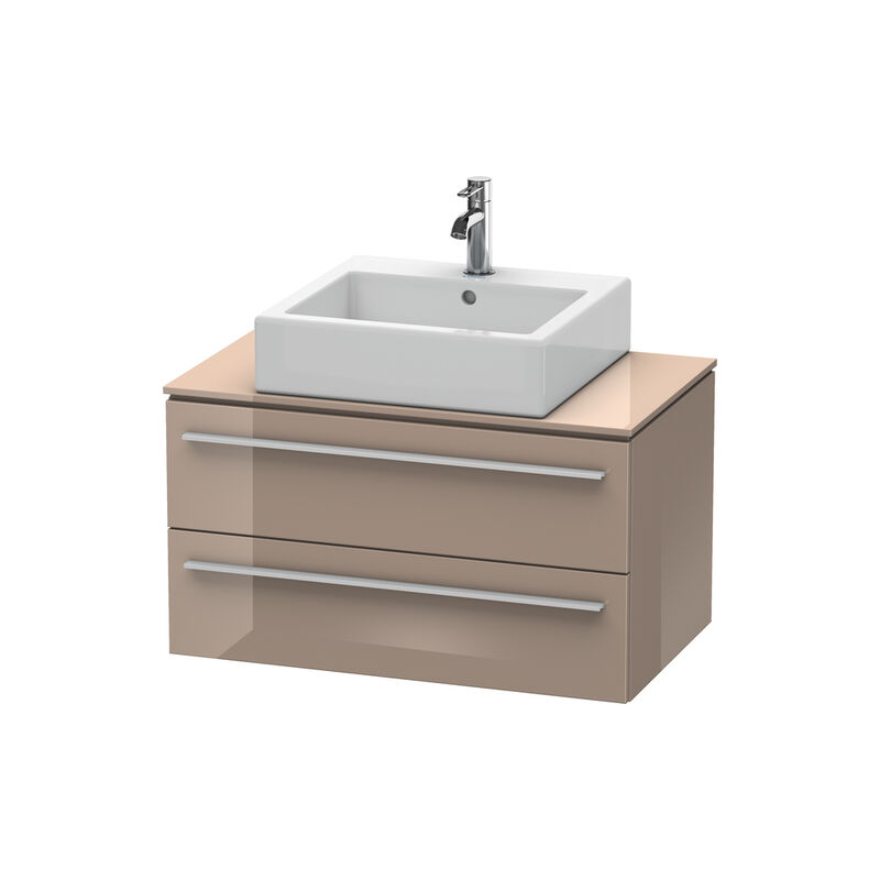 

Mueble de baño Duravit X-Large para consola 6511, 2 cajones, 800 mm, Color (frente/cuerpo): Cappuccino laca alto brillo - XL651108686