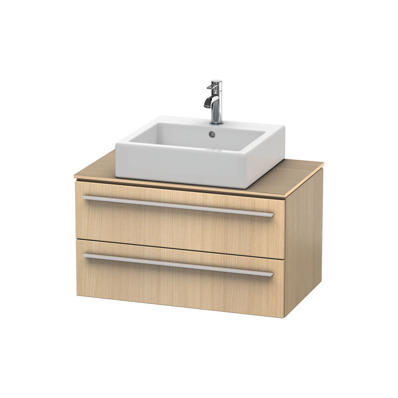 

Mueble de baño Duravit X-Large para consola 6511, 2 cajones, 800 mm, Color (frente/cuerpo): Roble mediterráneo Chapa de madera auténtica - XL651107171