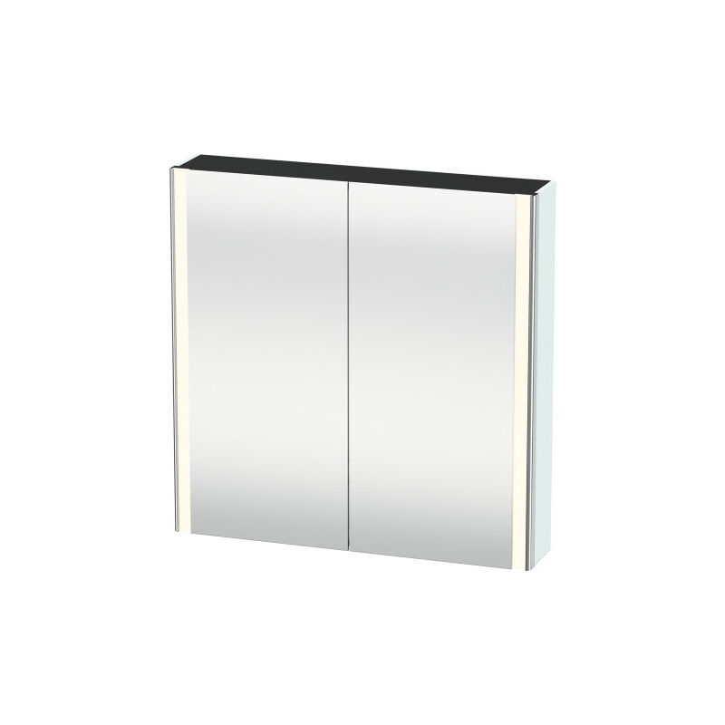 

Gabinete de espejos Duravit XSquare con iluminación LED 80,0x15,6 cm, Color (frente/cuerpo): Albaricoque Perla seda laca mate - XS711202020