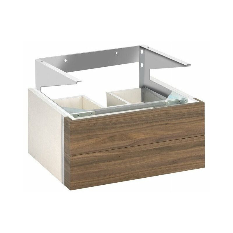 

Keuco - Mueble de baño EDITION 300650 x 315 x 525 mm blanco alpino alto brillo / chapa de roble