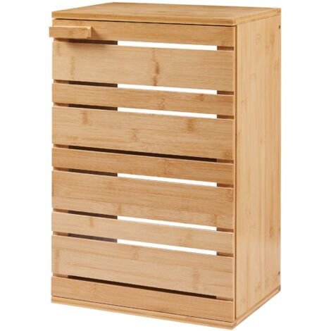 Mueble de baño/estantería de pared 50 x 33 x 20 cm bambú natural 030008890