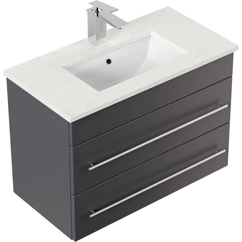 

Mueble de baño Eton 700 cuarzo Antracita
