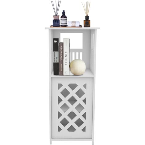 Mueble de baño independiente, mueble de almacenaje, para salón, cocina y comedor, blanco, 24 x 22 x 56 cm