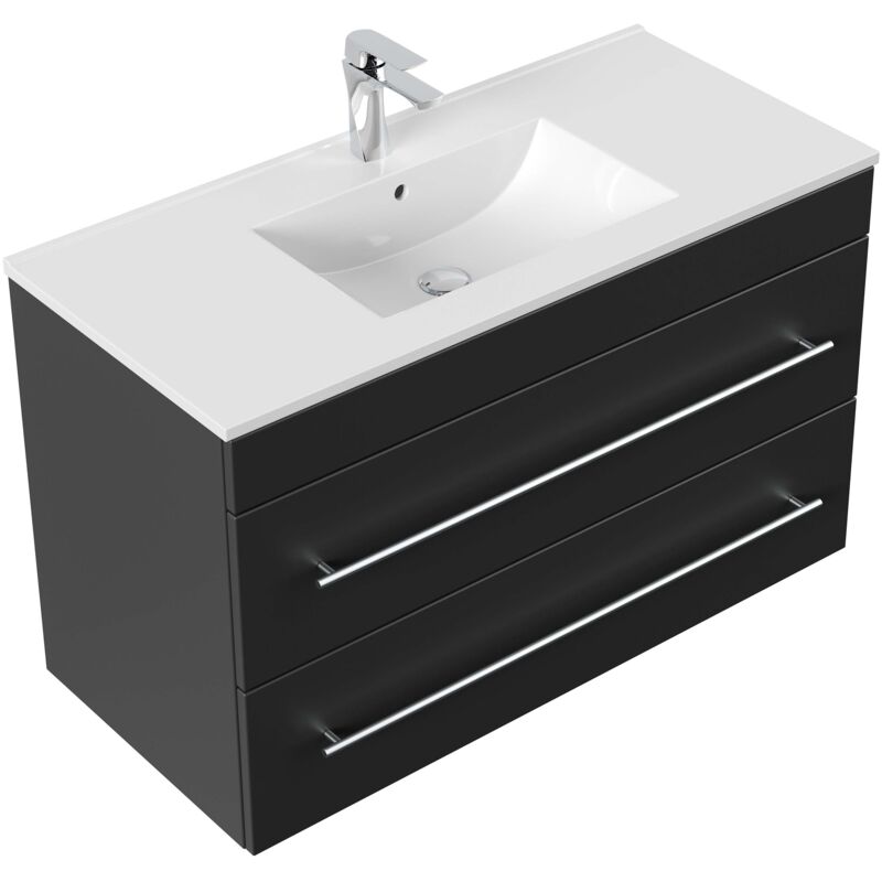 

Mueble de baño Infinity 1000 Negro satinado