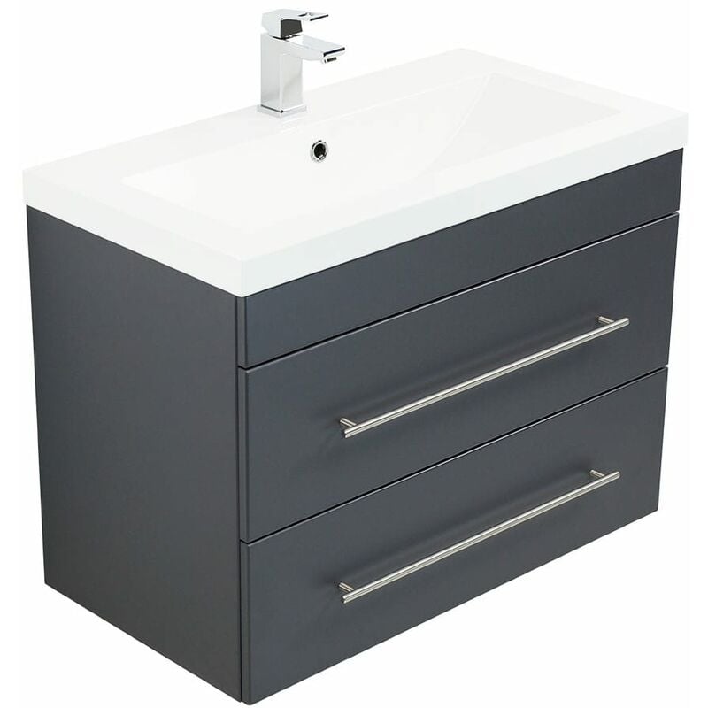 

Mueble de baño Infinity 850 Antracita satinado
