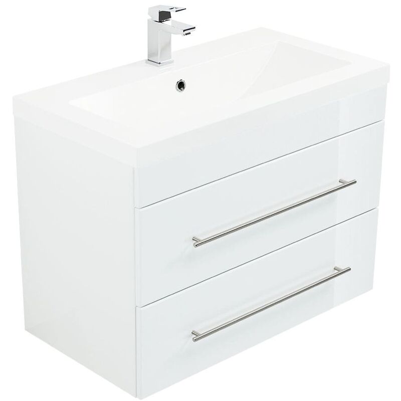 

Mueble de baño Infinity 850 Blanco brillante