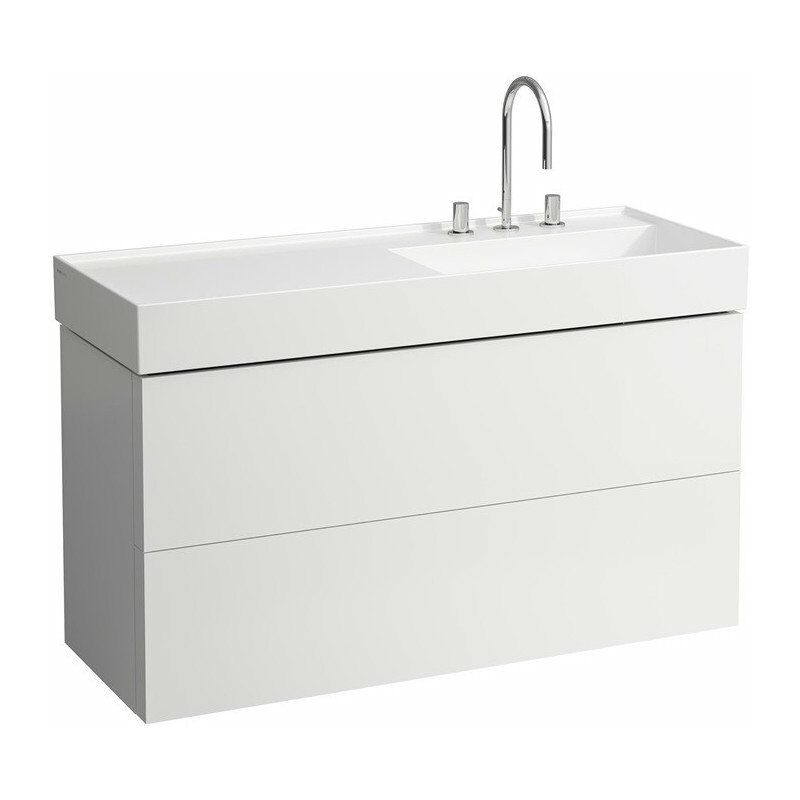 

Mueble de baño KARTELL 600 x 1180 x 450 mm, 2 cajones blanco mate LAUFEN