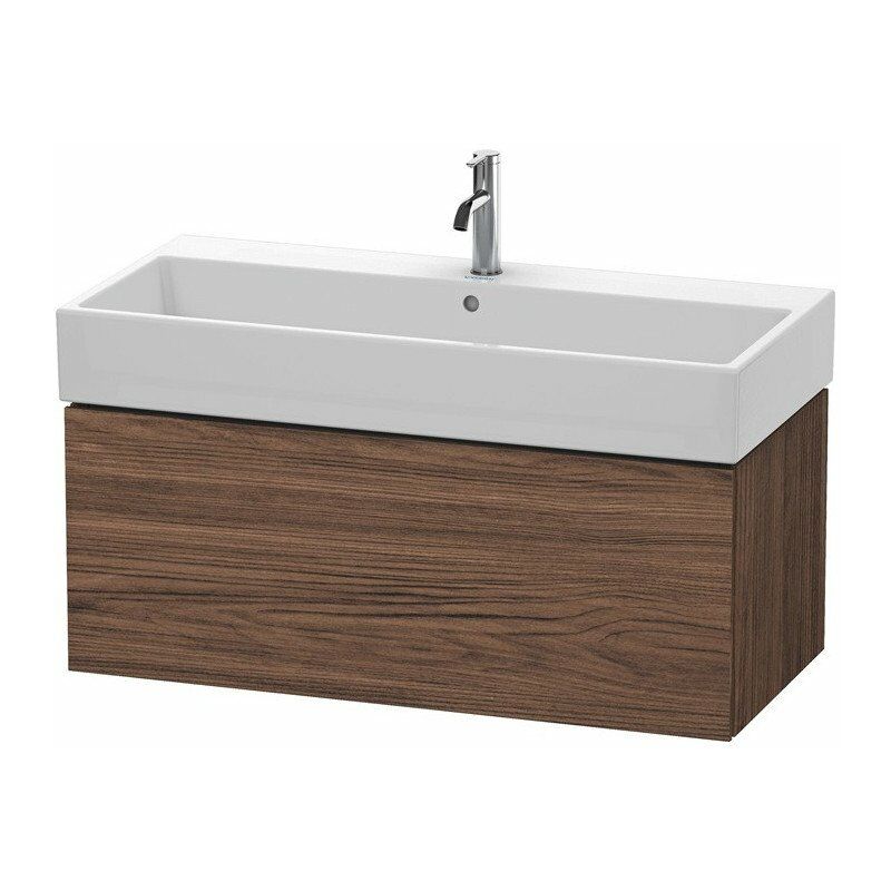 

Mueble de baño L-CUBE 394x984x459mm nogal oscuro