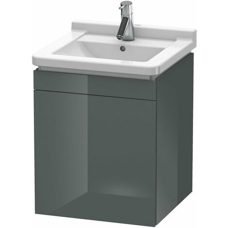 Duravit L-Cube Mueble de pared, 1 puerta, con bisagra a la derecha, 460mm, para Starck 3 030348, color: Grafito Mate Decoración - LC6168R4949