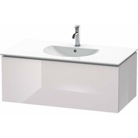 Mueble de baño L-CUBE 534x1020x400mm blanco lila brillante