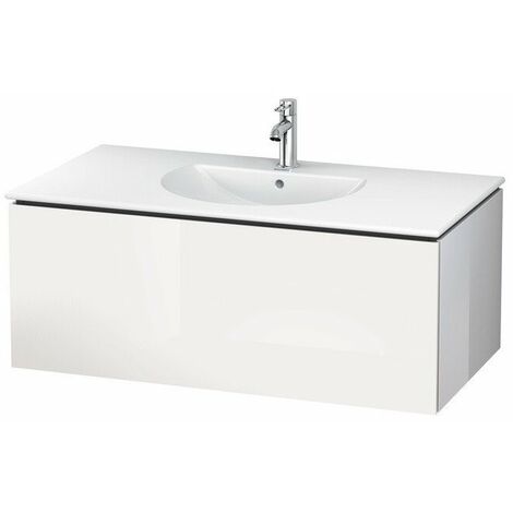 Mueble de baño L-CUBE 534x1020x400mm marrón oliva brillo intenso