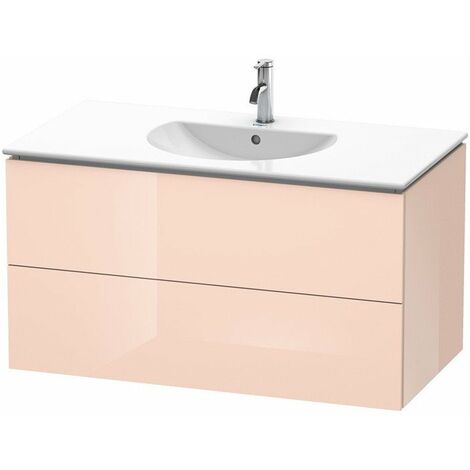 Mueble de baño L-CUBE 534x1020x550mm alto brillo albaricoque perla