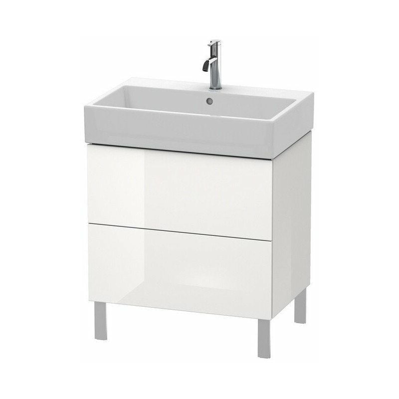 

Duravit - Mueble de baño L-CUBE 582x684x459mm nogal oscuro