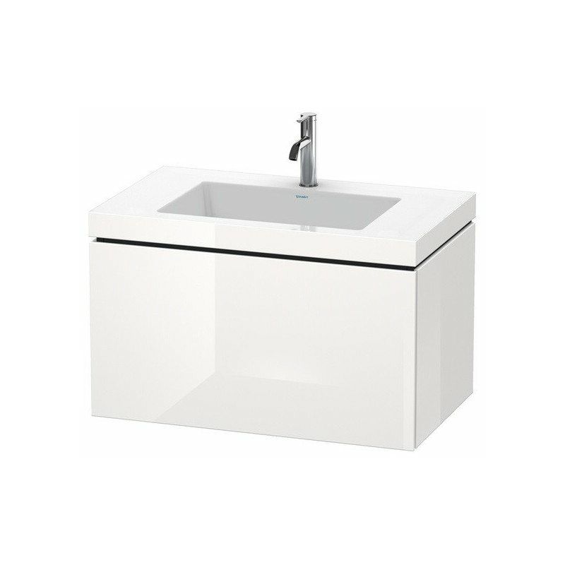 

Duravit - Mueble de baño L-CUBE WT Vero Air 500x800x480mm 3 orificios para grifería nogal oscuro