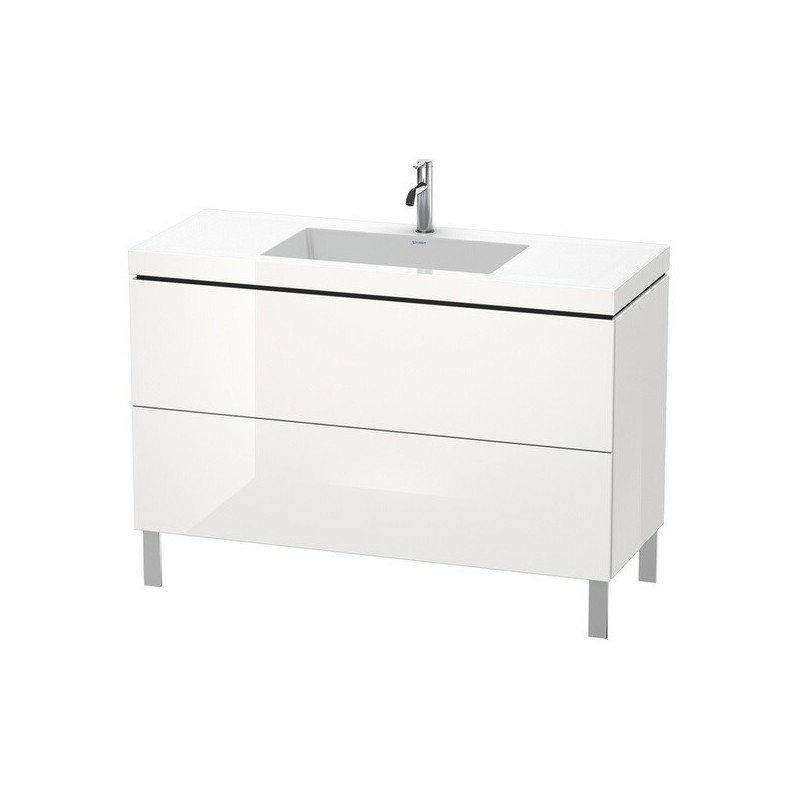 

Duravit - Mueble de baño L-CUBE WT Vero Air 698x1200x480mm sin orificio para grifería nogal oscuro