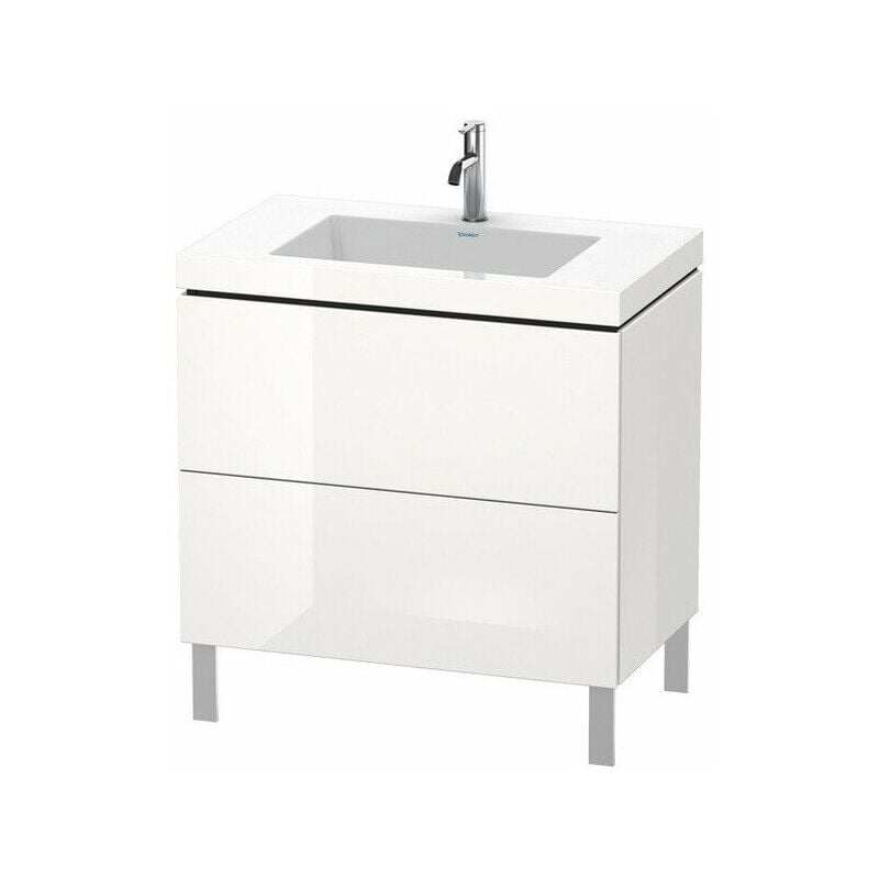 

Duravit - Mueble de baño L-CUBE WT Vero Air 698x800x480mm 1 orificio para grifería nogal oscuro