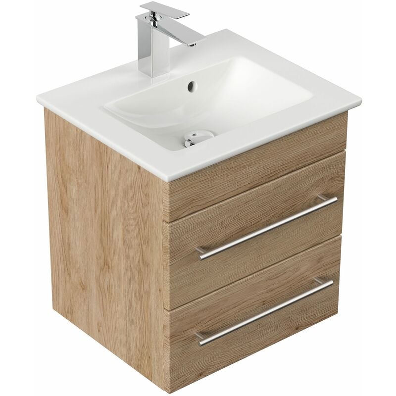 

Mueble de baño LavaboVilleroy & Boch Venticello 50 2 cajones roble claro
