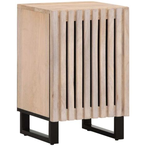 Mueble de baño madera maciza de mango 38x34x58 cm vidaXL