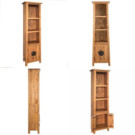Mueble de baño madera maciza de pino 48x32x170 cm - Armario de baño - Mueble de madera