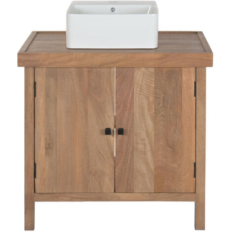 Mueble De Baño Mango Ceramica 81X56X95 Natural
