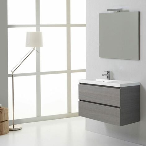 Mueble Para Debajo Del Lavabo De Melamina Homcom 60x30x59,8 Cm Roble con  Ofertas en Carrefour