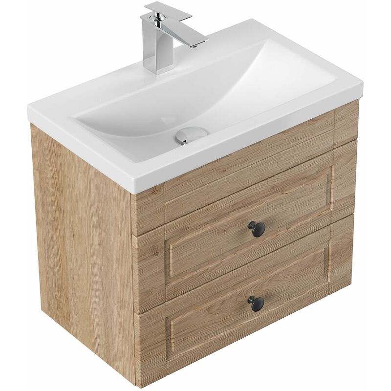 

Mueble de baño Mars 600 SlimLine Cottage Roble claro