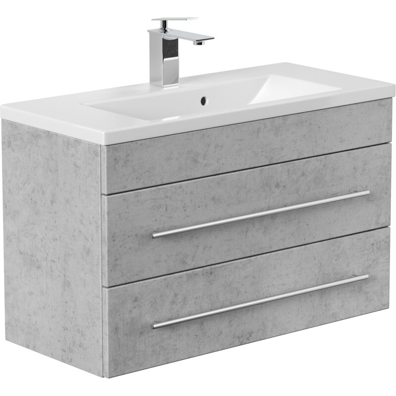 

Mueble de baño Mars 800 SlimLine Gris hormigón