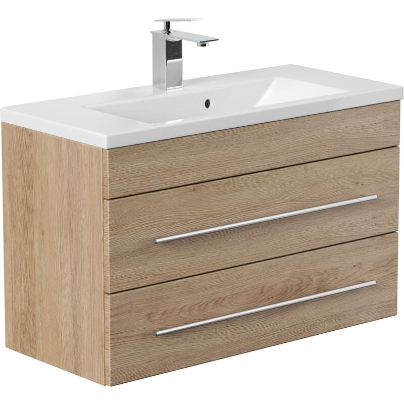 

Mueble de baño Mars 800 SlimLine Roble claro
