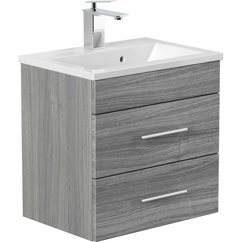 

Mueble de baño Mars SlimLine 500 Roble plateado