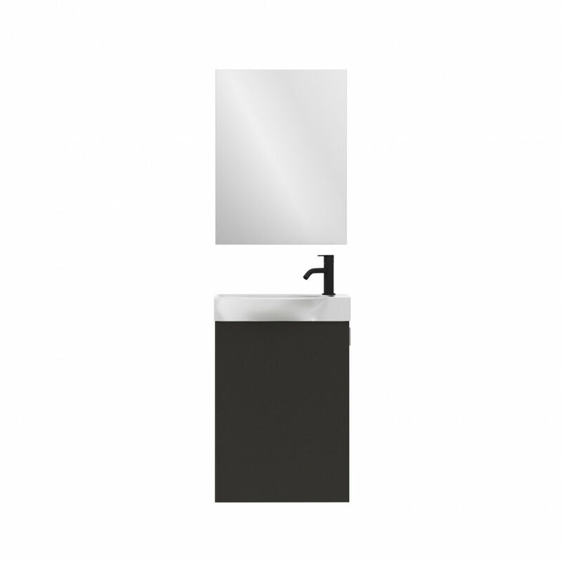 

Mueble de baño MIKA 45cm Antracita Brillo Amizuva