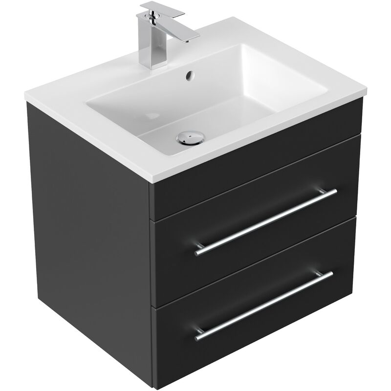 

Mueble de baño Milet Negro satinado