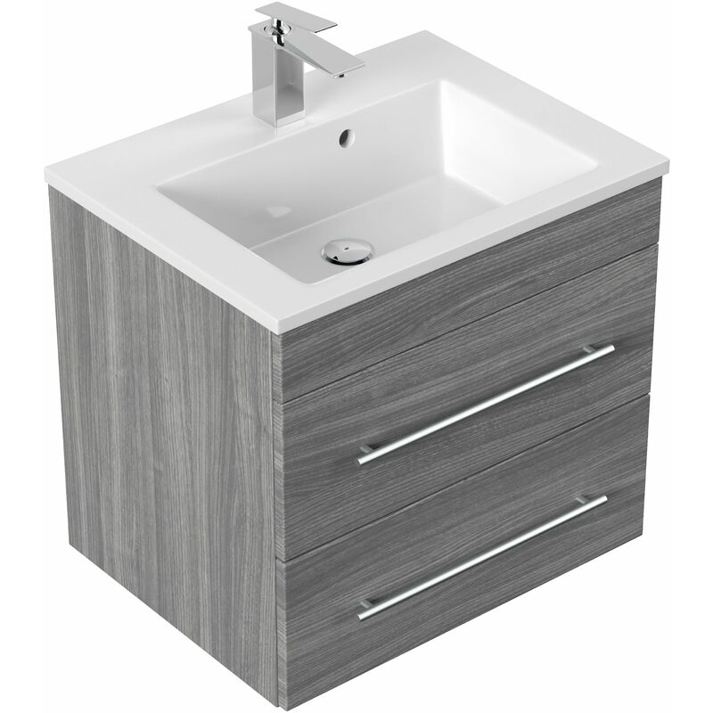 

Mueble de baño Milet Roble plateado