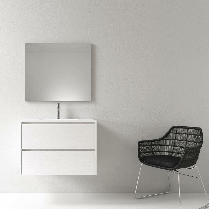 

Mueble de baño montado 80cm DEKA, blanco