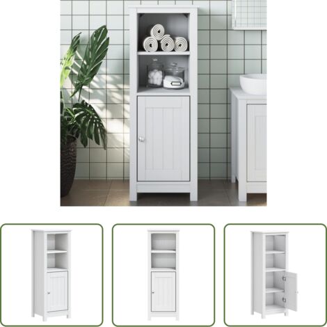 Mueble de baño -  Mueble de baño BERG madera maciza de pino blanco 40x34x110 cm