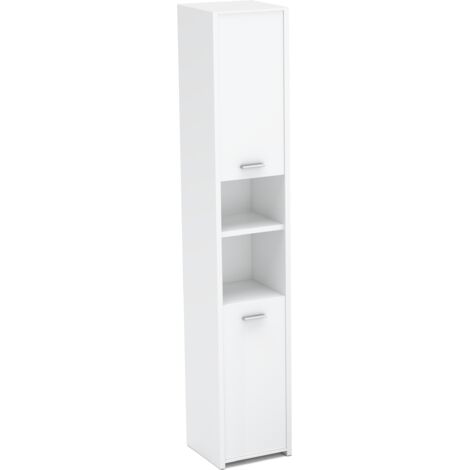 Mueble de baño Mueble de baño de pie Mueble de baño blanco con 6 estantes