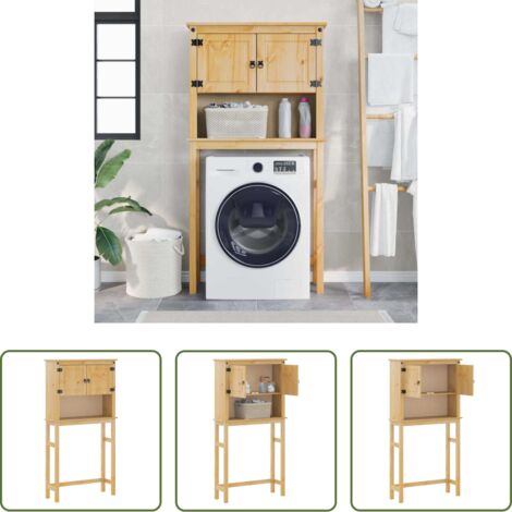 Mueble de baño -  Mueble de baño para lavadora Corona madera maciza de pino