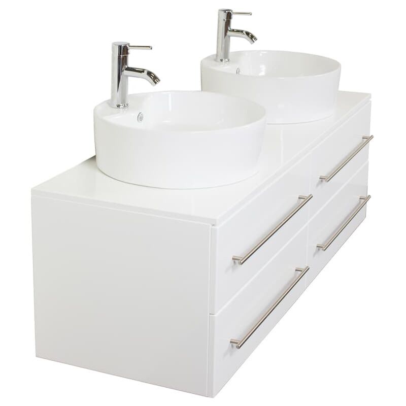 

Mueble de baño Novum XL Blanco brillante con lavabo