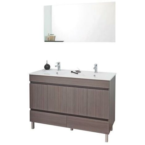 Mueble de bano para apoyar LANCELO 80 blanco Dimensiones : 81x46x83 cm- Aqua+