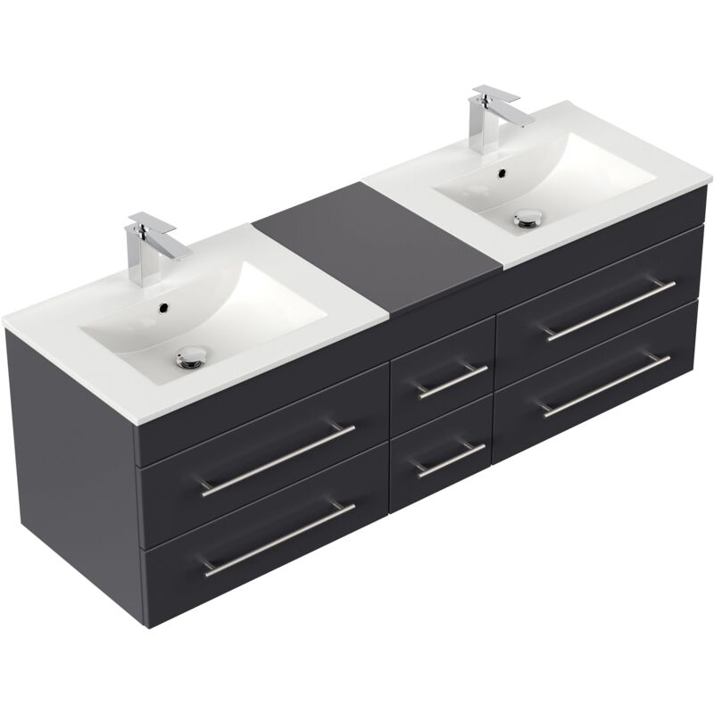 

Mueble de baño Roma XL Antracita satinado