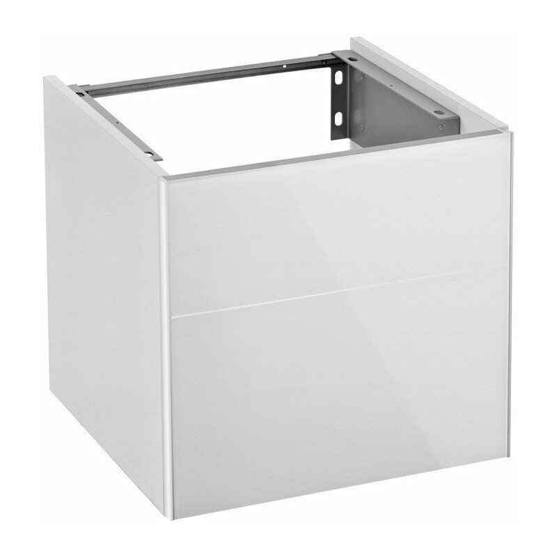 

Keuco - Mueble de baño ROYAL REFLEX 496 x 450 x 487 mm, bisagra de puerta a la izquierda, cuerpo Mocha, vidrio frontal Mocha