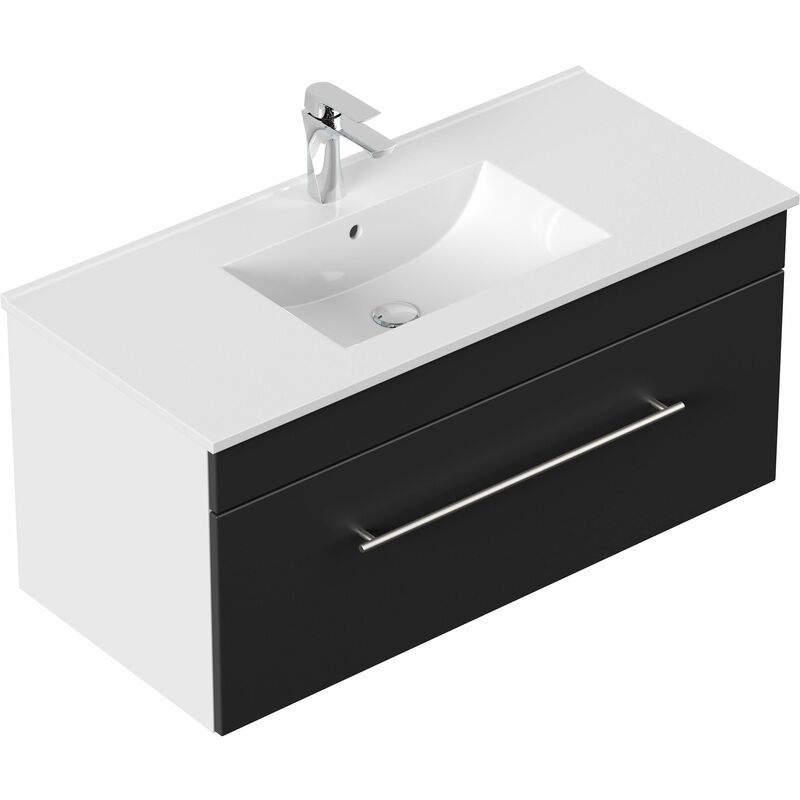 

Mueble de baño SANTINI 100 Negro satinado