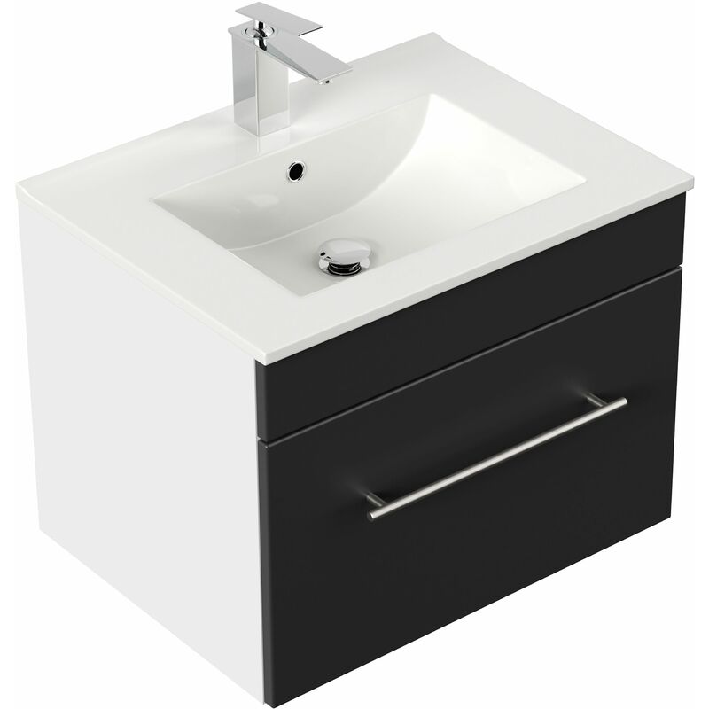 

Mueble de baño SANTINI 60 Negro satinado