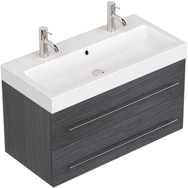 

Mueble de baño Sunrise Antracita vetado